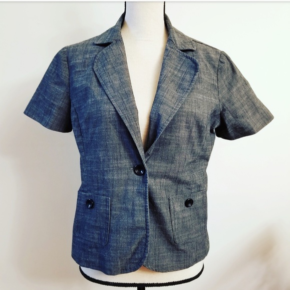 Harve Benard Jackets & Blazers - 🍉 Harve Benard Gray Short Sleeve Blazzer Jacket